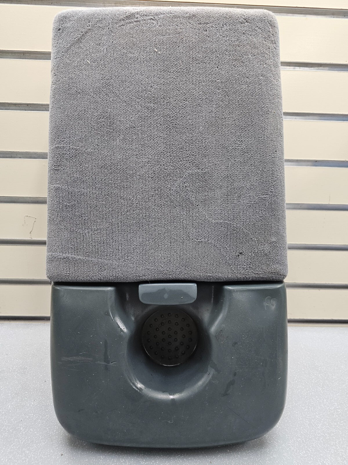 97-03 Ford F150 Center Console JUMP SEAT Cloth/Leather cup holder Green/Gray JS6