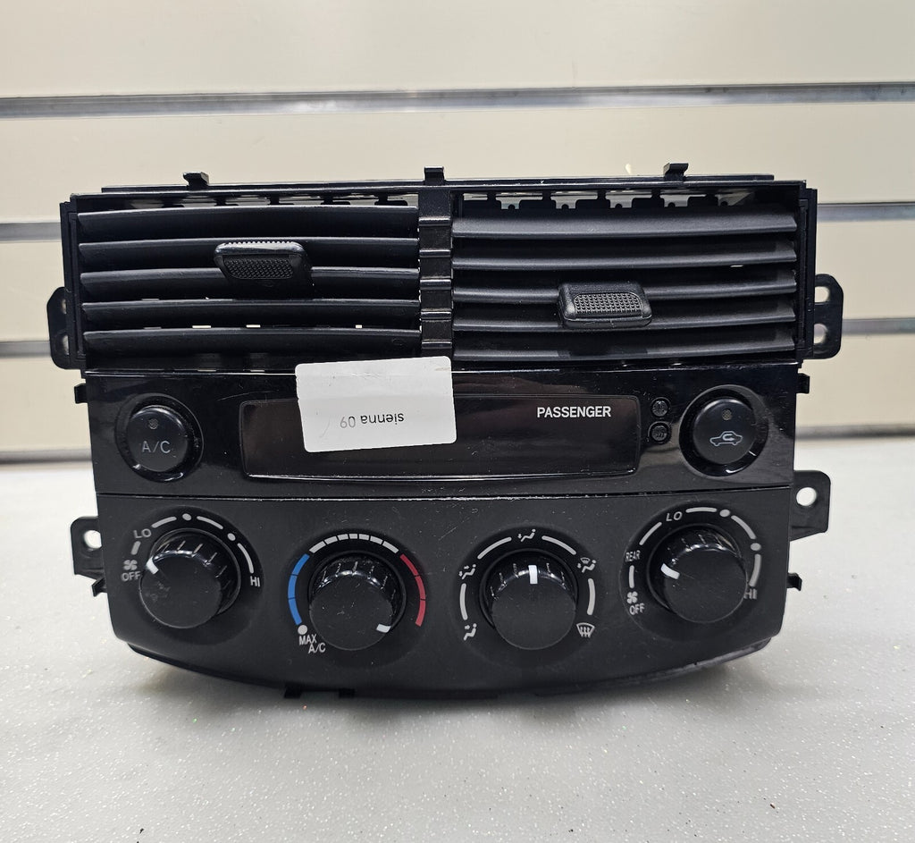 🔥06-10 TOYOTA SIENNA AC HEATER TEMPERATURE CLIMATE CONTROL OEM BLACK