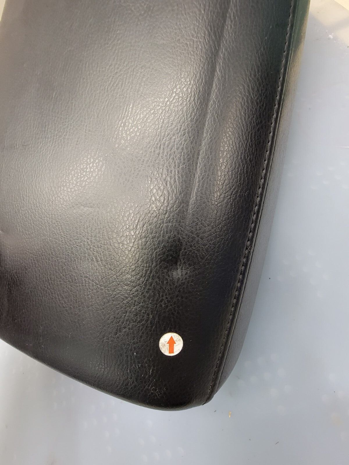 🔥09-14 NISSAN MURANO CENTER CONSOLE ARM REST LID PAD COVER BLACK LEATHER OEM