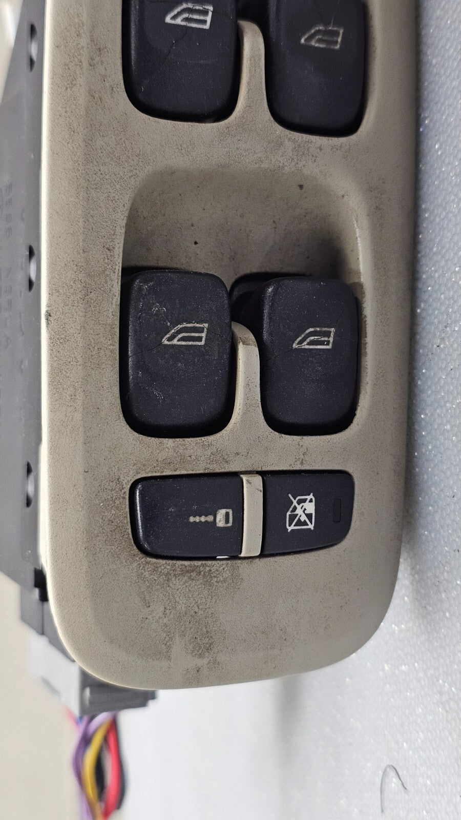 99-14 VOLVO S60 S80 V70 XC90 Front Left Driver Door Master Window Switch LT TAN