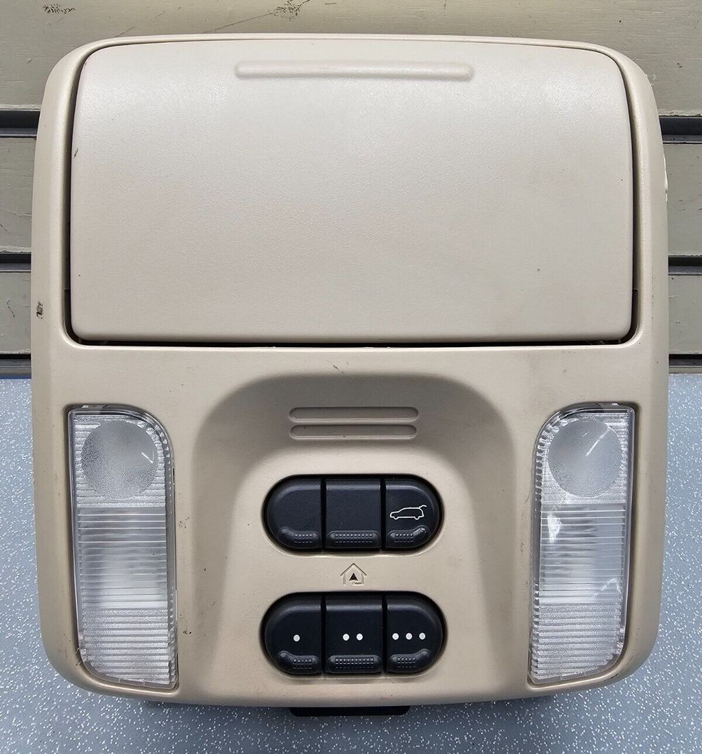 🔥04-07 Chrysler Pacifica Overhead Console Dome Map Light Lamp Sun Roof Tan OEM