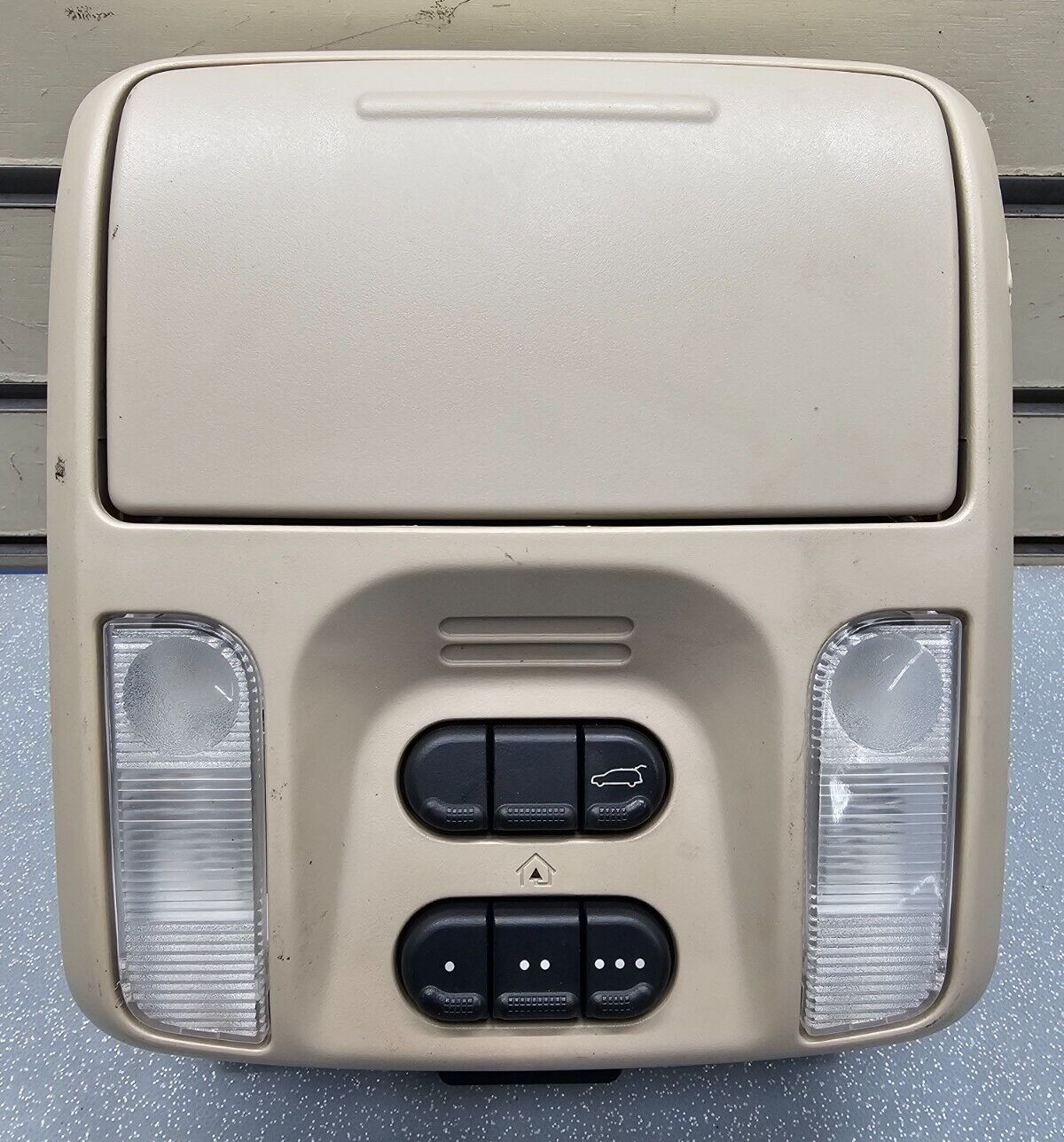 🔥04-07 Chrysler Pacifica Overhead Console Dome Map Light Lamp Sun Roof Tan OEM