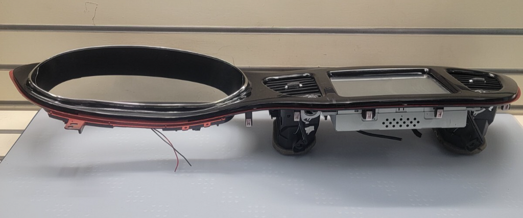 🔥13- 16 DODGE DART CLUSTER RADIO BEZEL WITH NAVIGATION DISPLAY SCREEN black/red