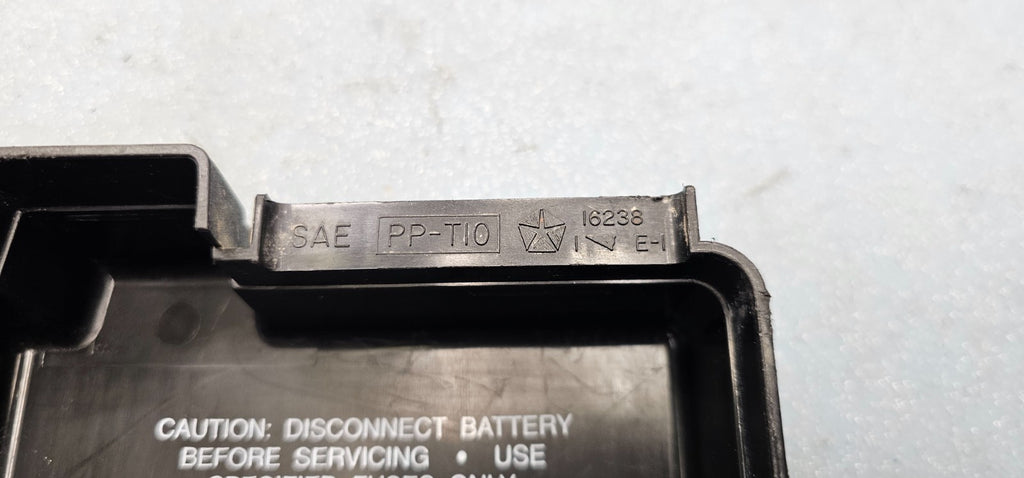 🔥98-01 Dodge Ram 1500 Relay Fuse Box Cover Lid Top Engine Bay Black OEM