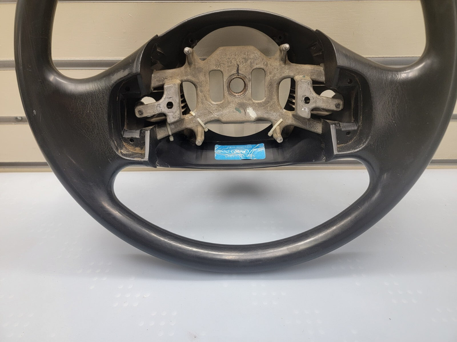 🔥1997-2003 Ford F-150 Leather Steering Wheel Cruise Dash Black