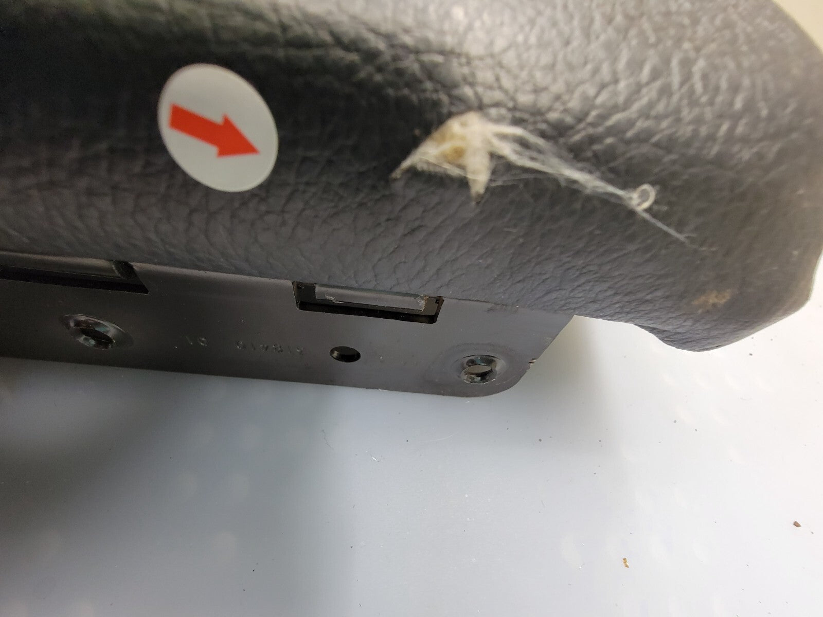 🔥2002-2008 Dodge RAM Center Console Jump Seat ARMREST Cover Lid Leather  BLACK