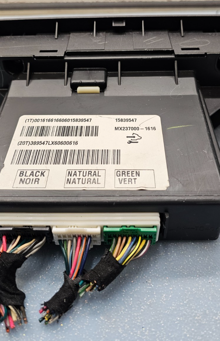 🔥08-09 Cadillac SRX Dash AC HVAC A/C Heater Temperature Climate Control Black
