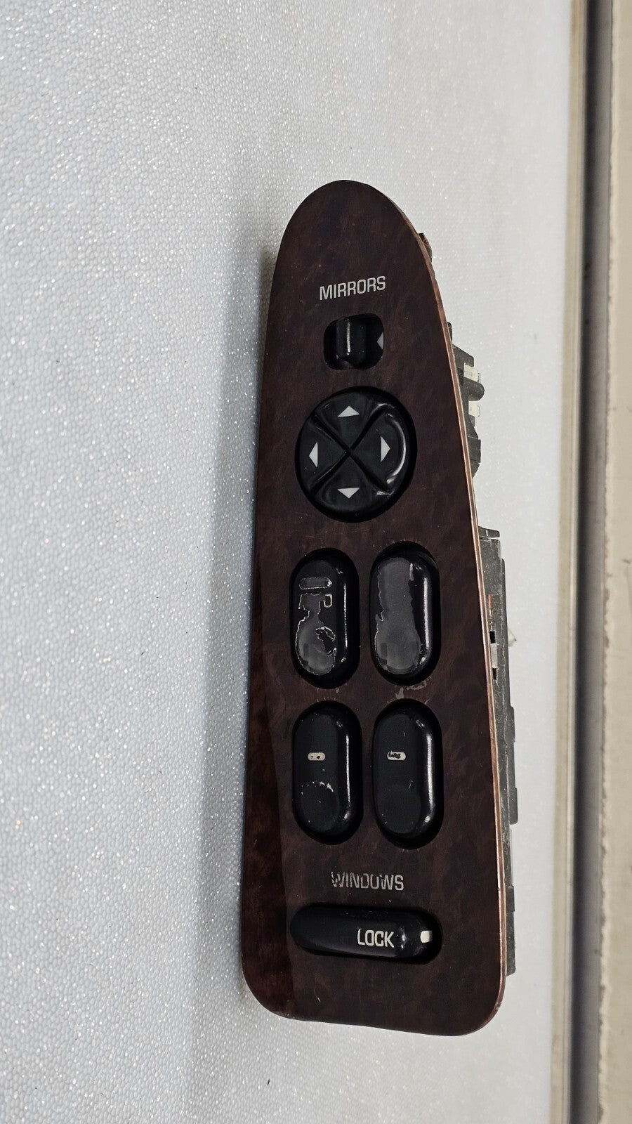 🔥97-05 Century Regal Left Driver aster Power Window Mirror Switch Assembly Wood