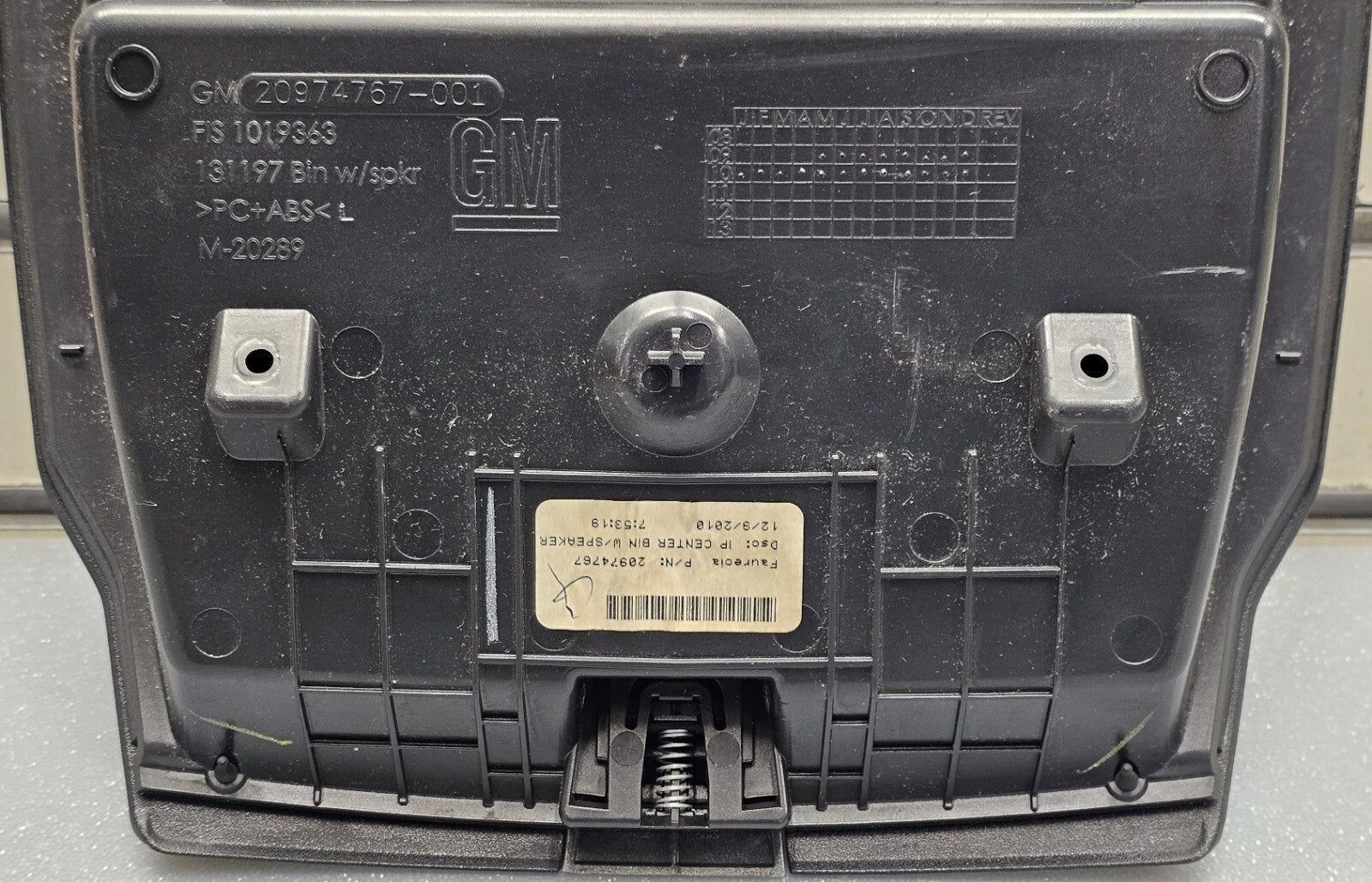 🔥10-15 EQUINOX TERRAIN CENTER DASH STORAGE CUBBY BIN COMPARTMENT BOX BLACK OEM