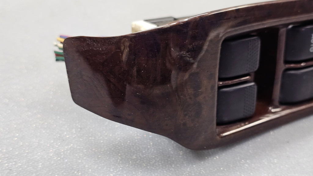🔥00-04 Legacy Outback Left Driver Master Window Door Control Switch Bezel Wood