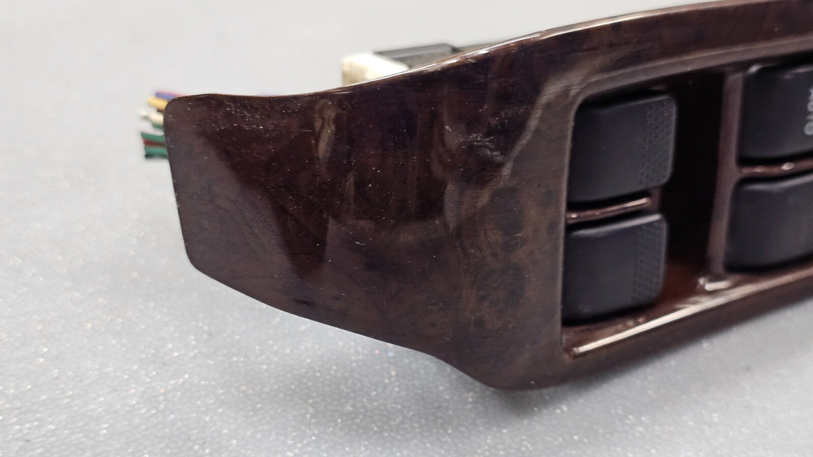 🔥00-04 Legacy Outback Left Driver Master Window Door Control Switch Bezel Wood