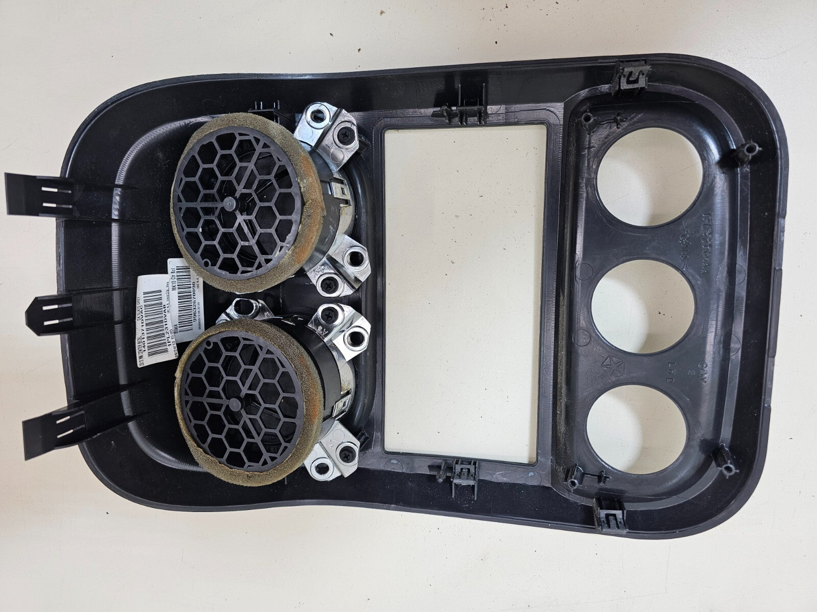 🔥10-16 Jeep Compass Patriot Center Dash Radio Climate Trim Bezel Panel BLACK