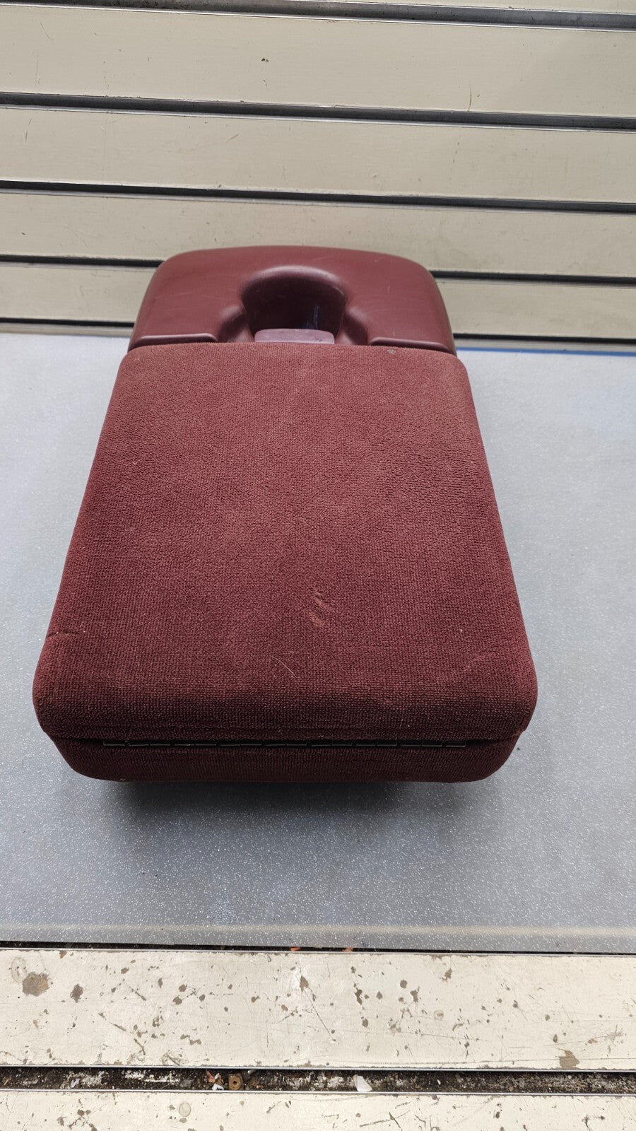 🔥97-03 F150 Center Console JUMP SEAT Cloth/Leather Cup Holder LT Red JS6