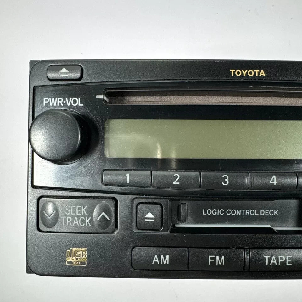 🔥04-07  Toyota Highlander Single CD Cassette Radio Receiver 86120-52241 OEM