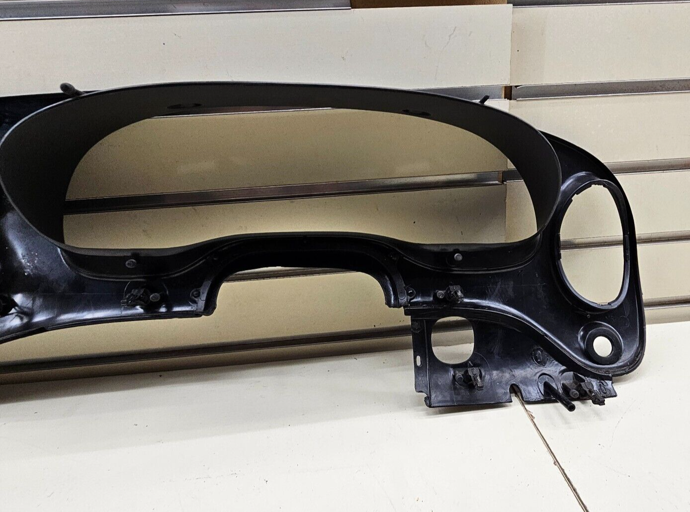 🔥97-03 Ford E-150 Econoline Dash Gauge Cluster Bezel Climate Radio Trim Black