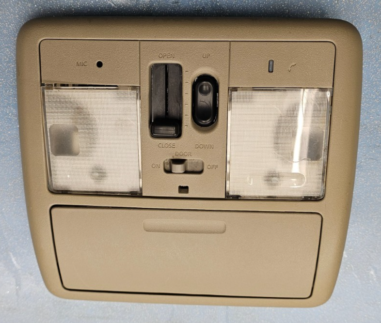 🔥04-08 Nissan Maxima Overhead Console Dome Map Light Switch Assembly TAN