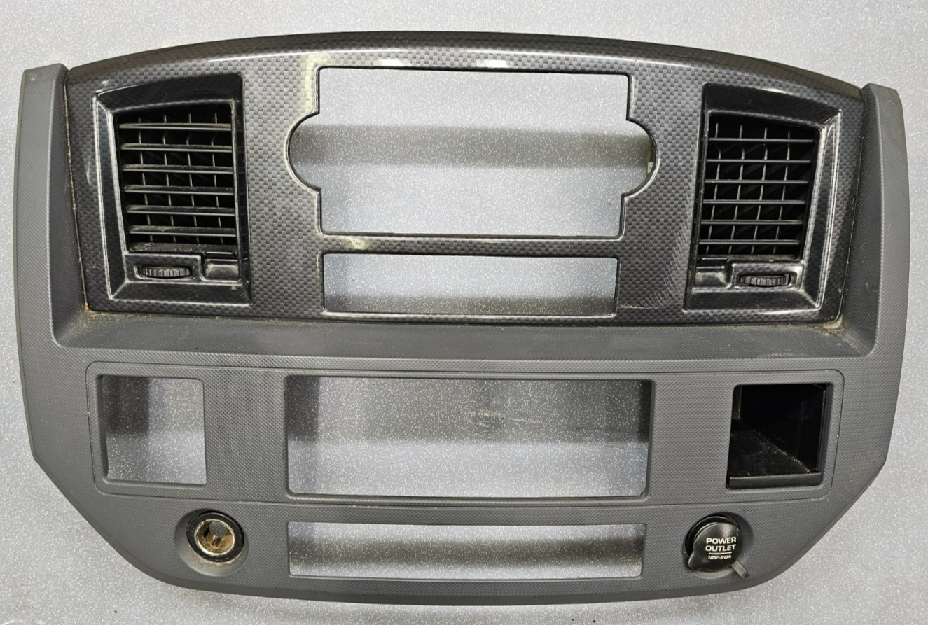 🔥06-08 Dodge RAM Dash RADIO Stereo Bezel Climate Trim Panel Silver/Grey B11