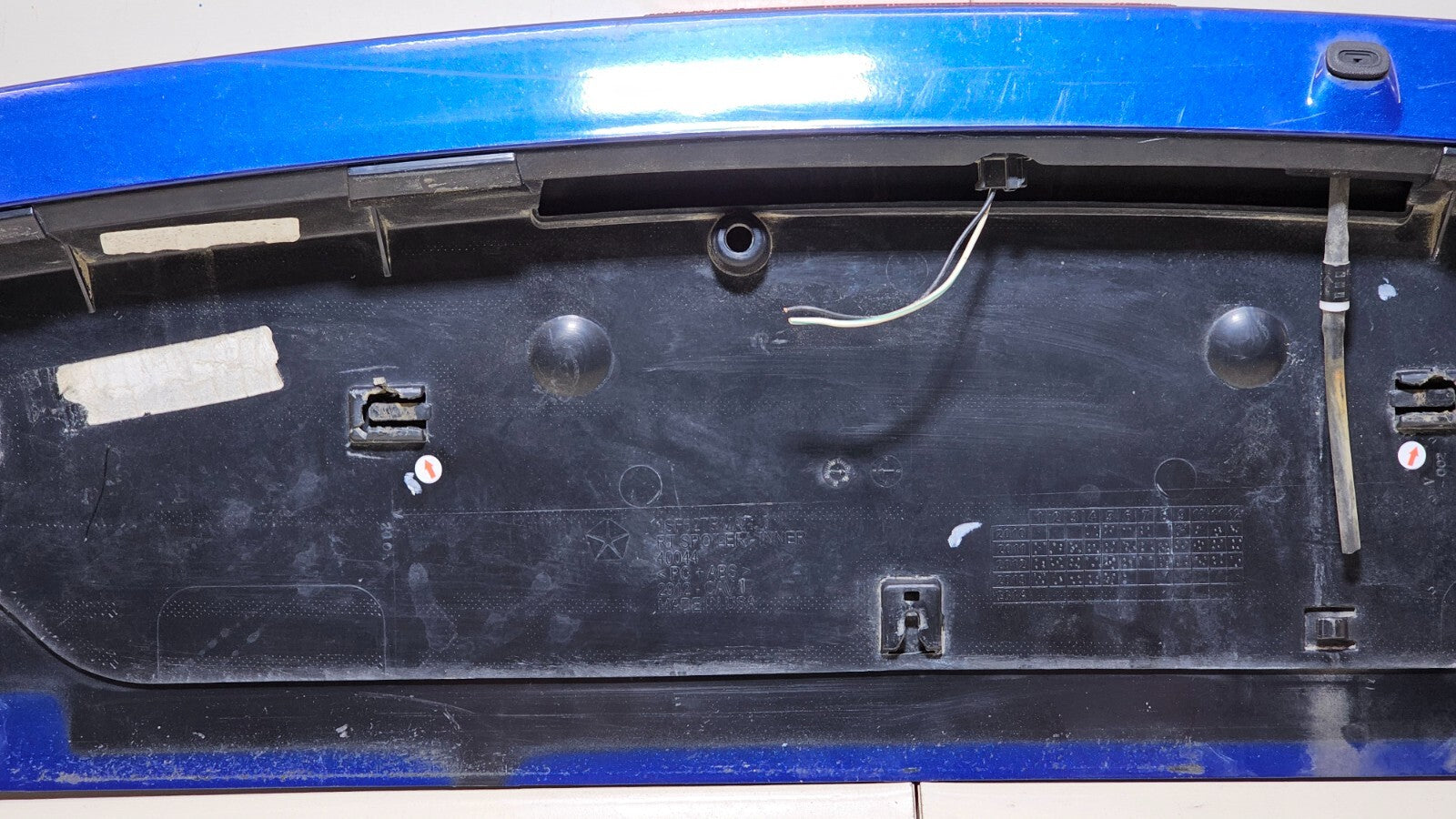 🔥11-20 Grand Caravan Rear Tail Gate Upper Hatch Spoiler Break Light Wing Blue