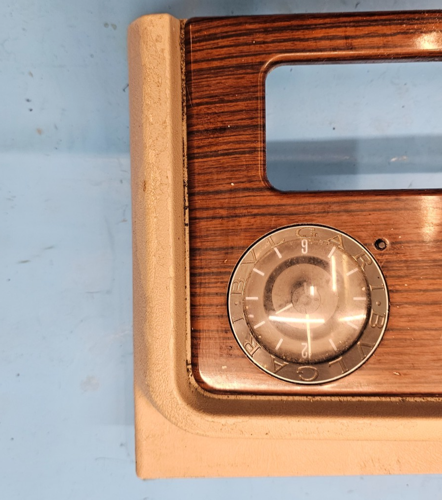 🔥03-06 Cadillac Escalade Center Console Upper Bezel Trim Clock Bezel  Wood OEM