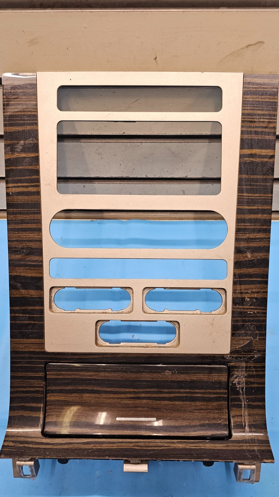 🔥07-14 NAVIGATOR CLIMATE CONTROL DASH AM FM RADIO STEREO TRIM PANEL BEZEL WOOD