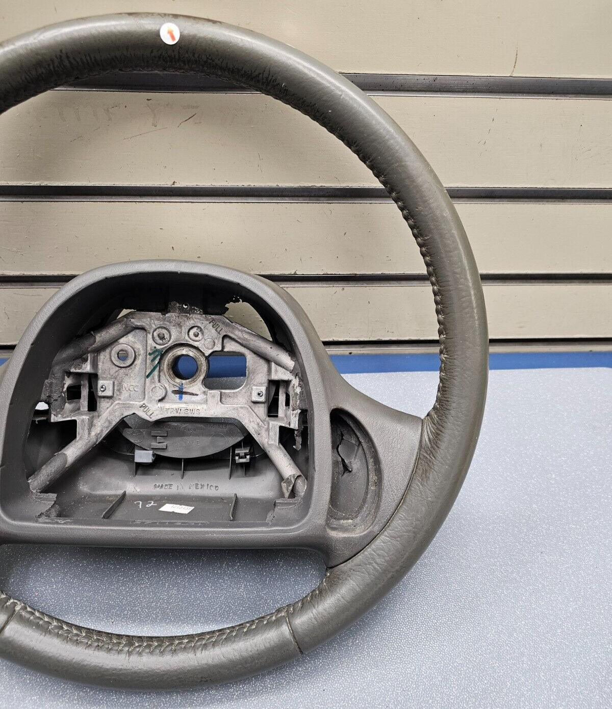 🔥98-04 Grand Marquis Crown Victoria Town Car Driver Steering Wheel Leather Gray