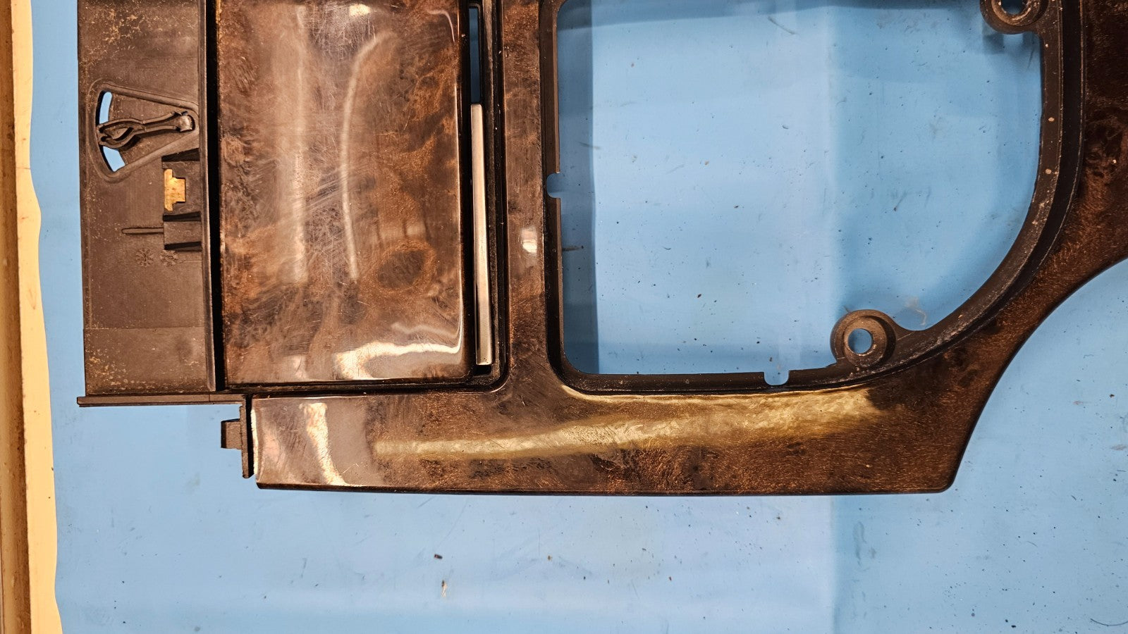 🔥07-10 BMW 550I 525I 530I  E60 CENTER CONSOLE TRIM PANEL MAPLE WOOD OEM