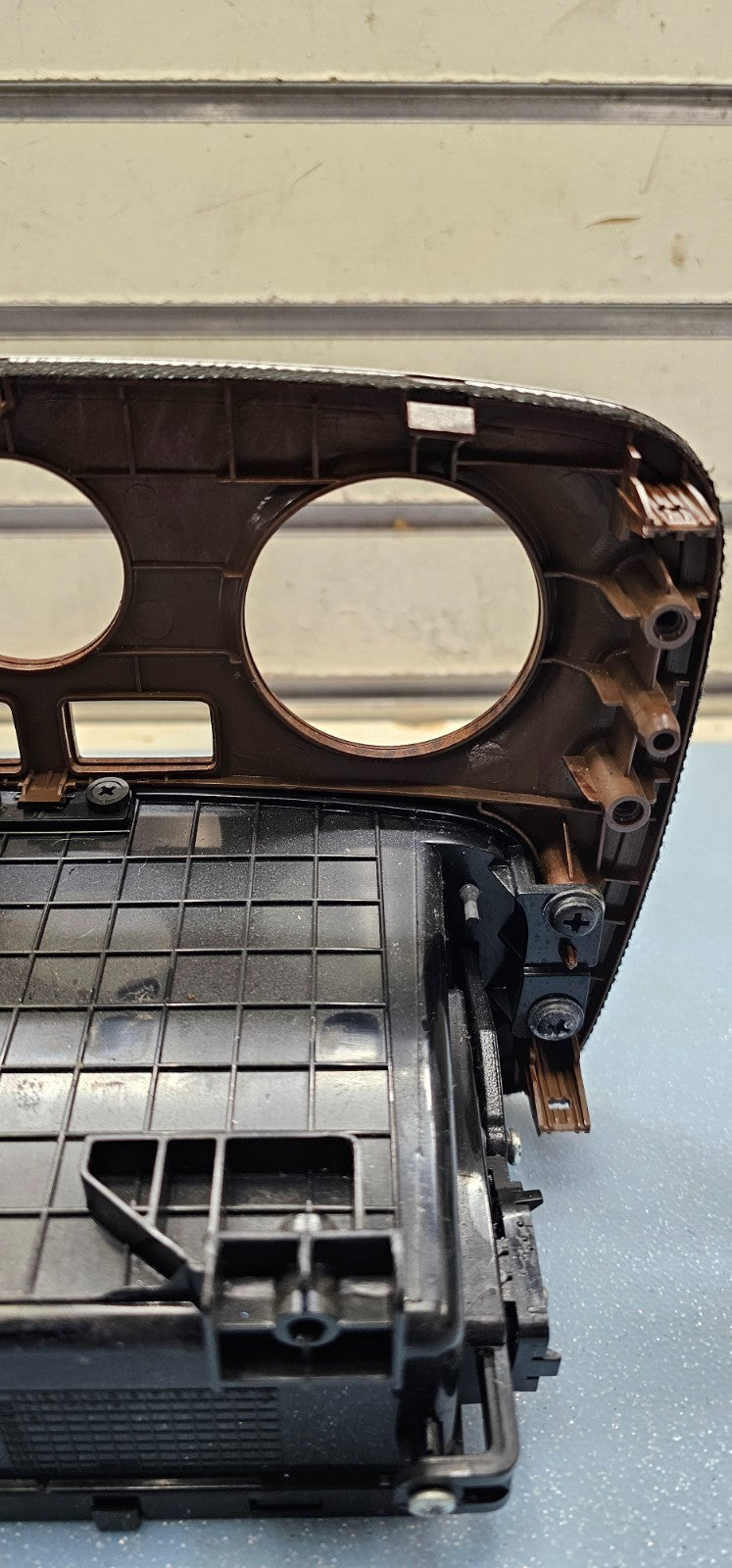 🔥06-08 Sonata A/C Heater Temperature Climate Control Switch Panel Bezel Wood