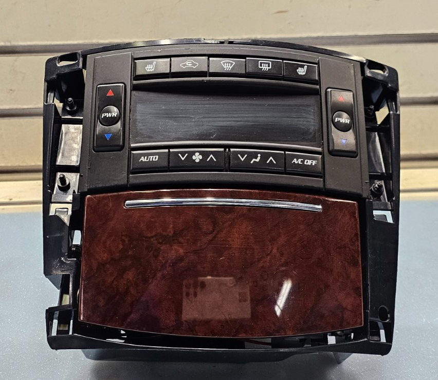 🔥04-07 Cadillac SRX Dash A/C HVAC Climate Temperature Control Heater Bezel Wood
