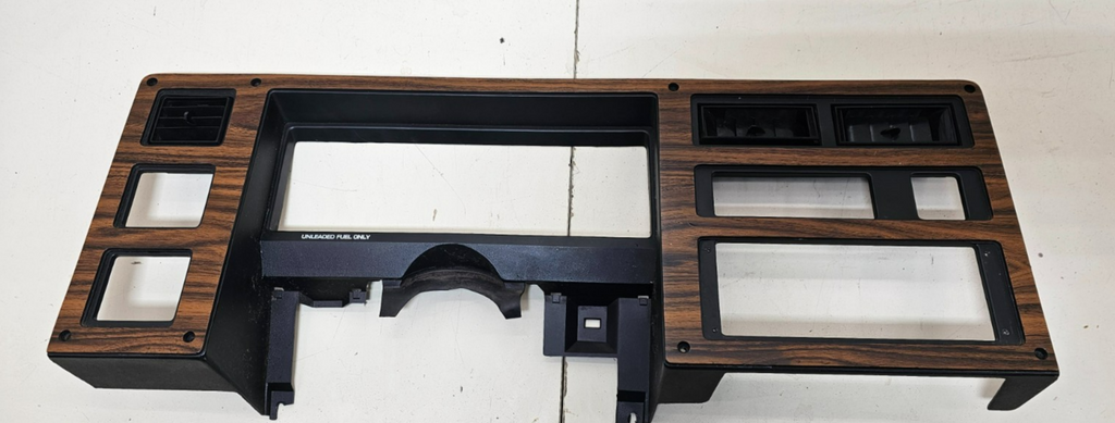 🔥87-96 Dodge Dakota OEM INSTRUMENT CLUSTER DASH SPEEDOMETER TRIM BEZEL WOOD C29