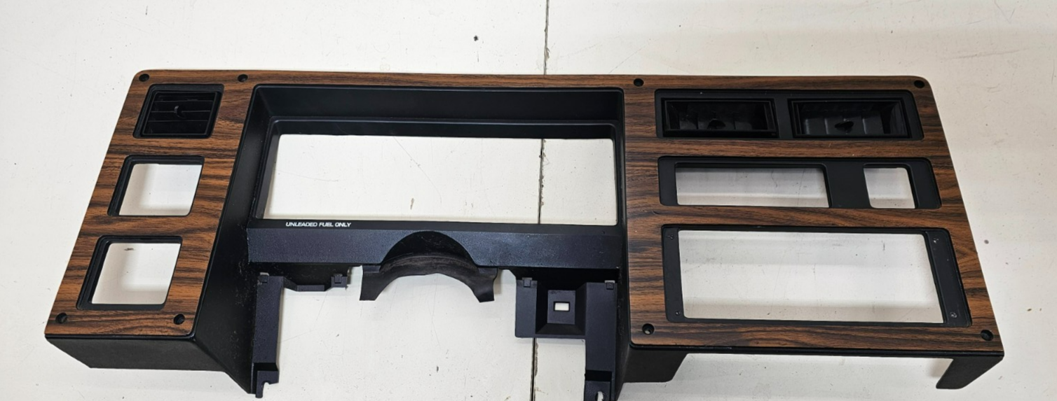 🔥87-96 Dodge Dakota OEM INSTRUMENT CLUSTER DASH SPEEDOMETER TRIM BEZEL WOOD C29
