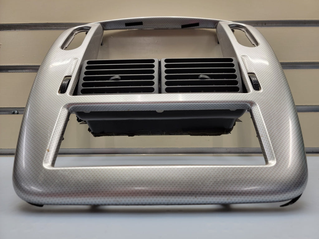 02-05 FORD EXPLORER RADIO AUDIO CLIMATE TEMPERATURE CONTROL BEZEL TRIM silver