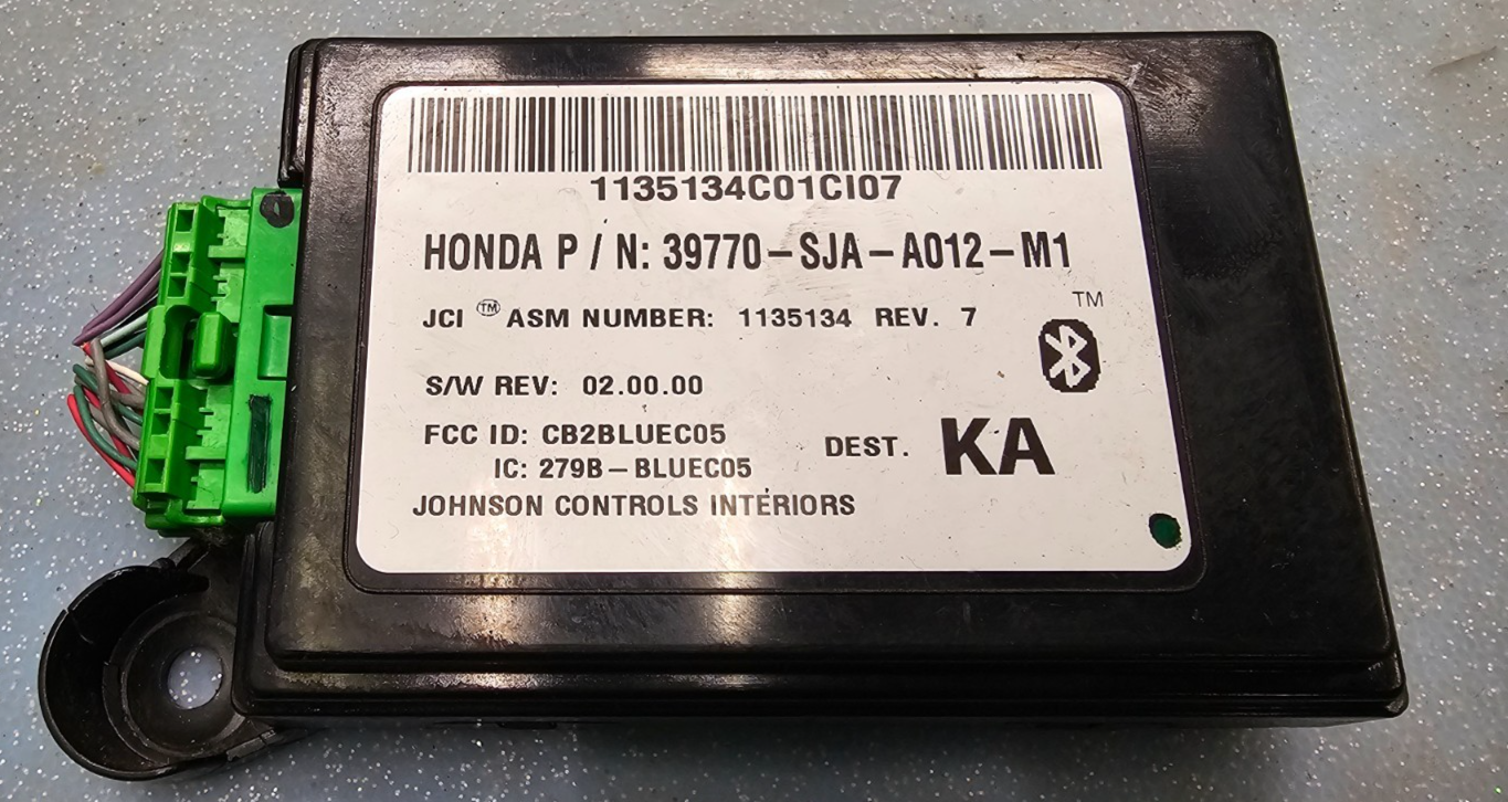 🔥05-08 ACURA RL ELECTRONIC BLUETOOTH CELLPHONE CONTROL MODULE OEM