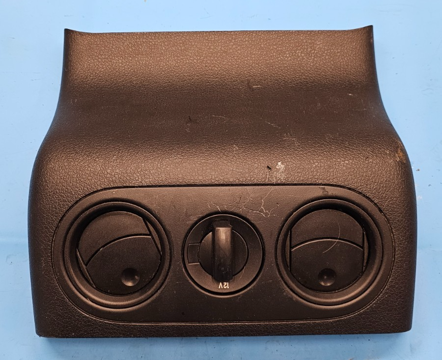 🔥04-08 Ford F-150 Rear Center Console Bezel Trim Panel Vent Volt Outlet Black