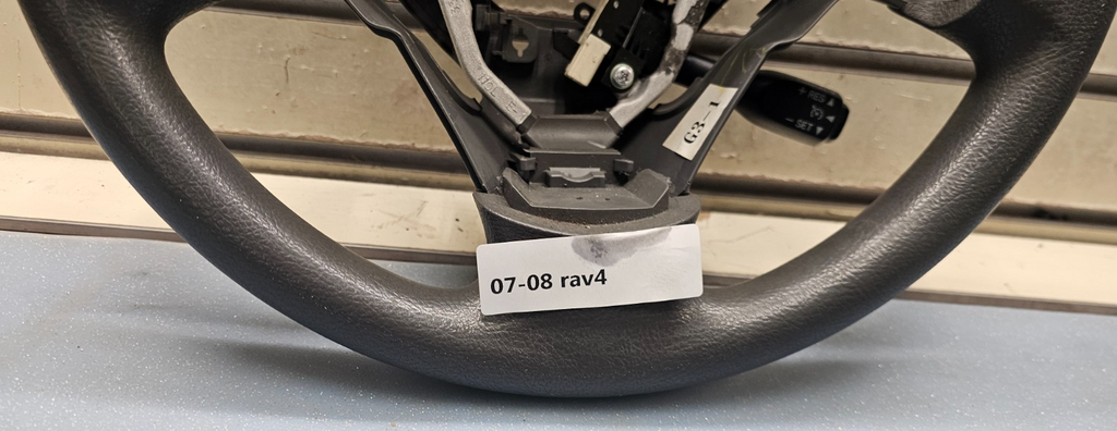 🔥06-12 TOYOTA RAV4 LEFT DRIVER STEERING COLUMN WHEEL COVER LEATHER GRAY OEM