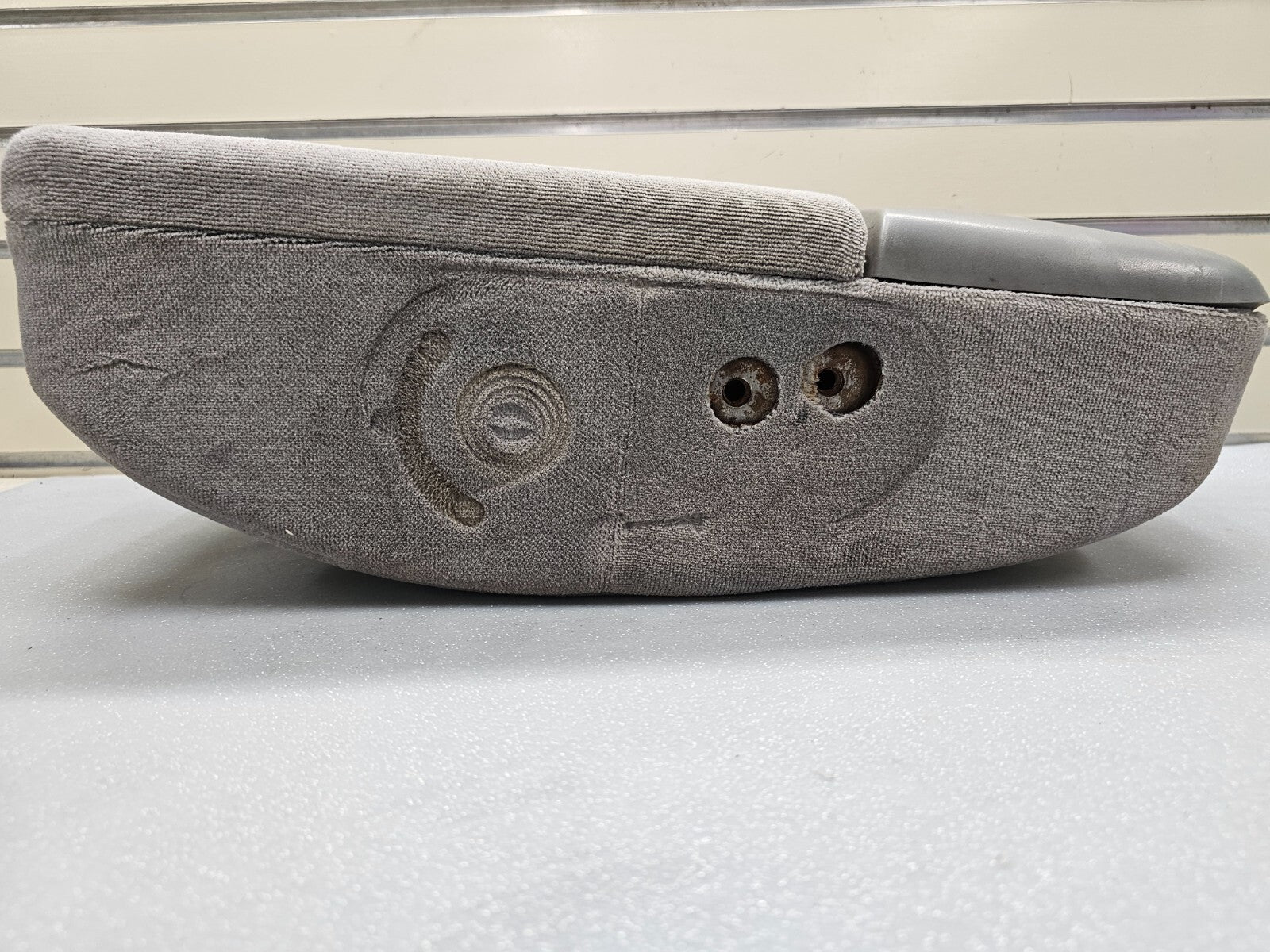 🔥97-03 Ford F150 Center Console JUMP SEAT Cloth/Leather Cup Holder LT GRAY JS6