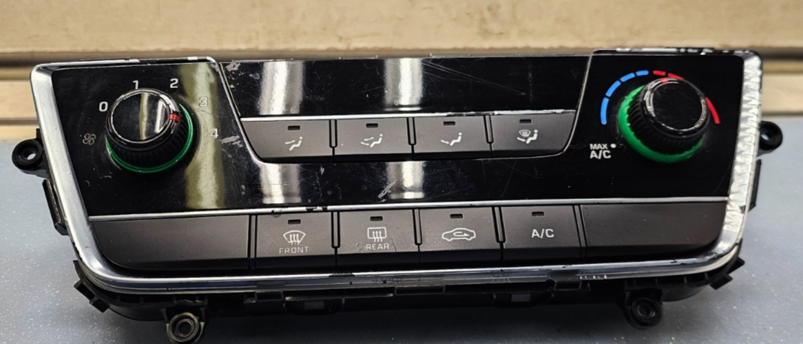 🔥15-17 Hyundai Sonata CENTER AC A/C HVAC Heater Climate Control BLACK OEM
