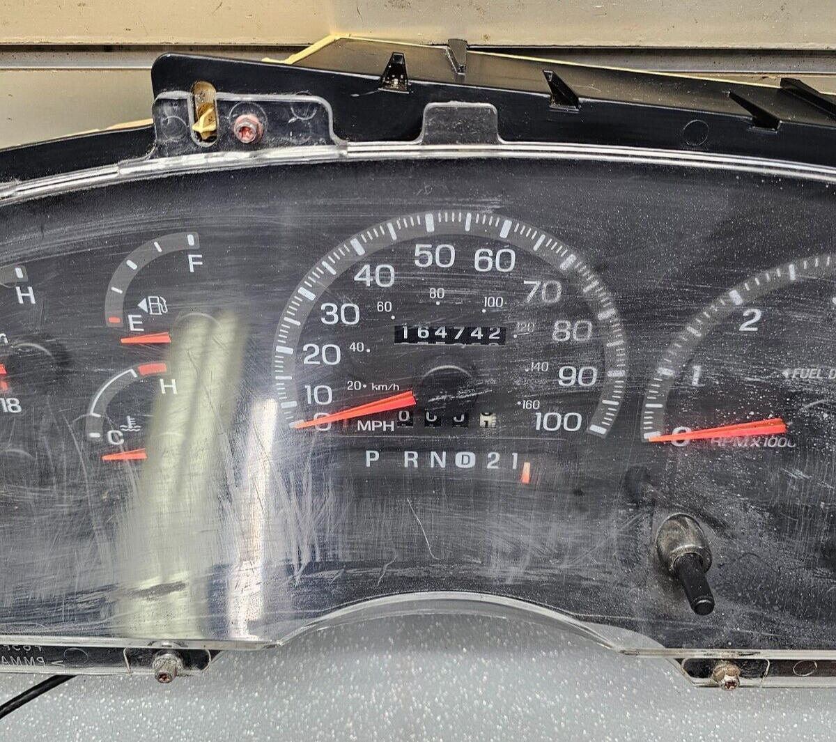 97-98 Ford F150 F250 Pickup Expedition Gas Instrument Cluster Speedometer Tach