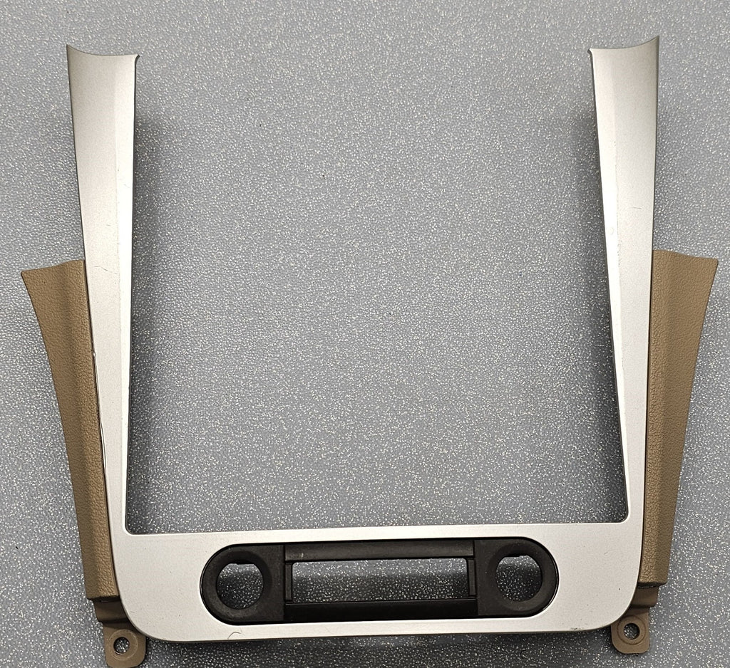🔥08-12 Chevy MALIBU Center Dash Radio Bezel Panel OFF Signal Trim Tan SILVER B8