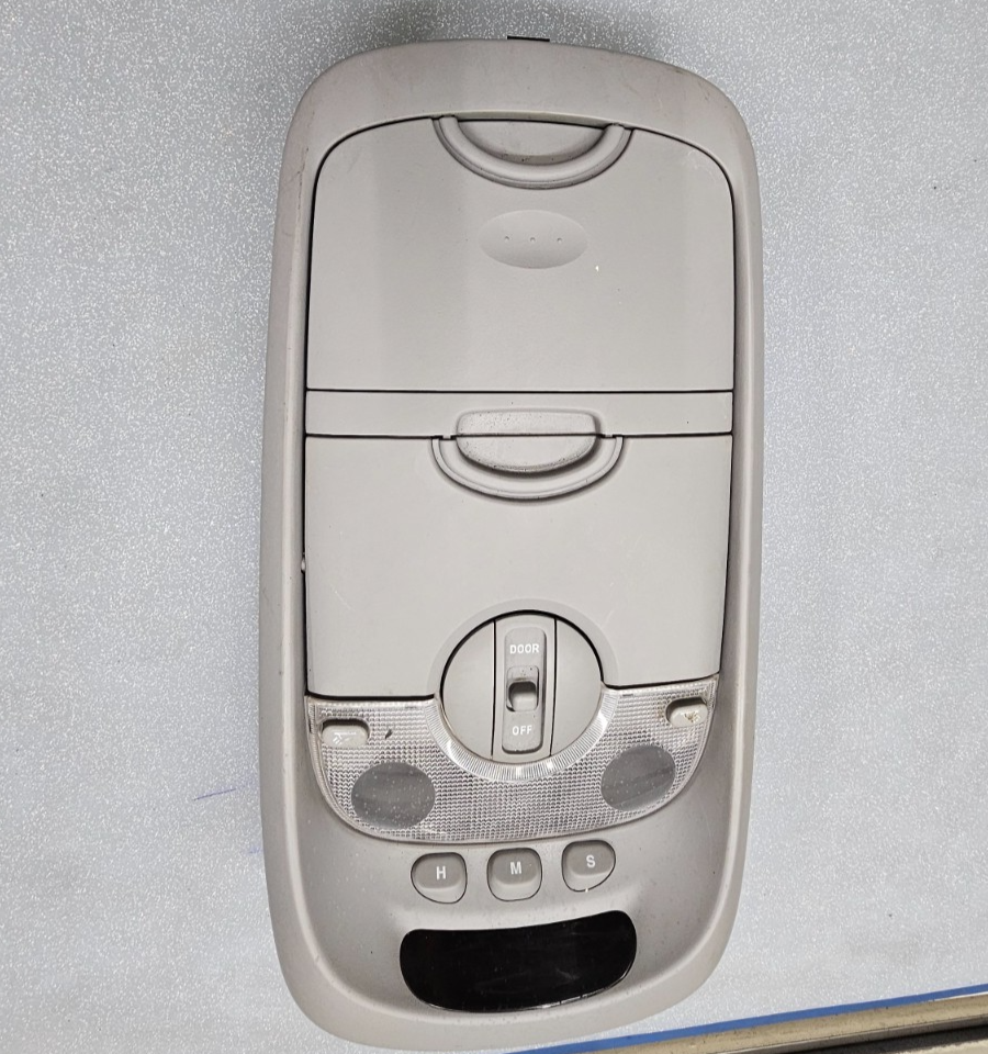 🔥02-05 Sedona Overhead Console Interior Dome Map Light Lamp Digital Clock Tan
