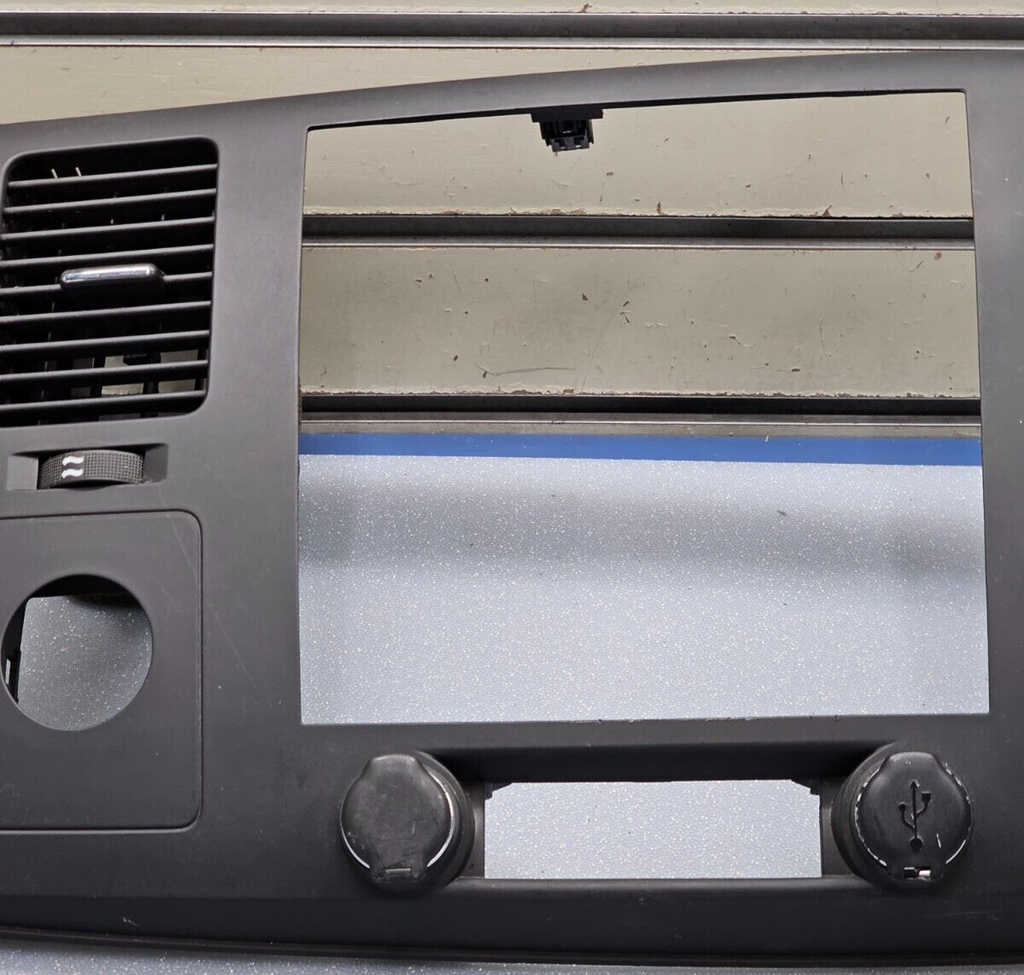 🔥07-14 Silverado SIERRA Center Dash Radio Bezel AC Climate Trim Panel BLACK B6