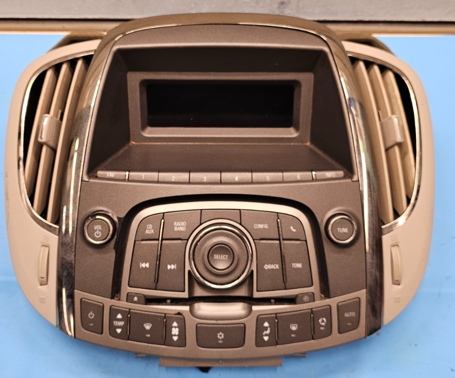 🔥10-12 ALLURE LACROSSE DASH RADIO DISPLAY BEZEL CLIMATE SCREEN BLACK/LIGHT TAN