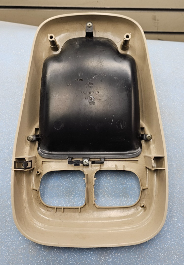 🔥98-02 Dodge RAM Front Overhead Console DOME Map Light Lamp Roof Storage Tan