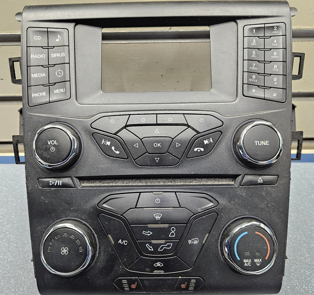 13-16 FUSION RADIO STEREO AUDIO CLIMATE HEATER BEZEL TRIM INSTRUMENT PANEL BLACK