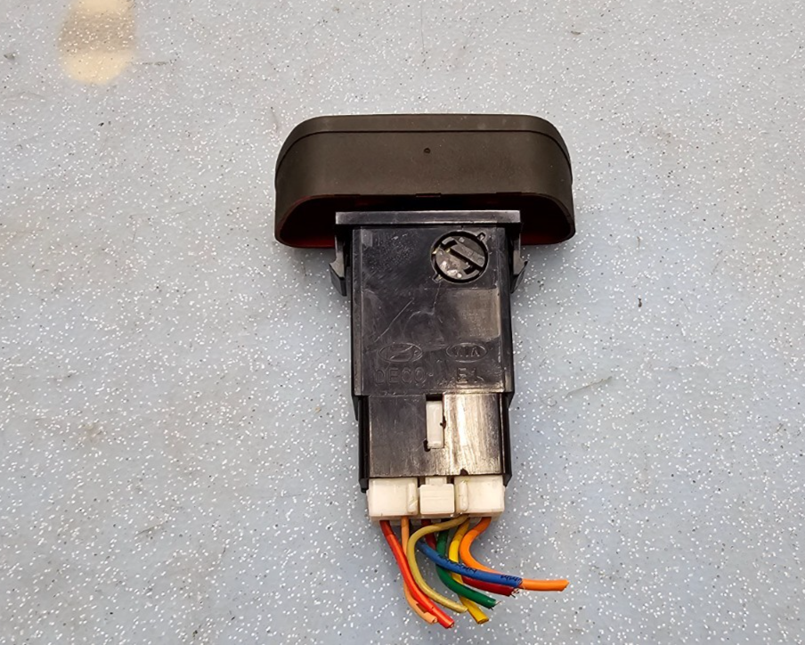 🔥01-05 SONATA OPTIMA Hazard Warning Emergency Light Dash Flasher Switch Black