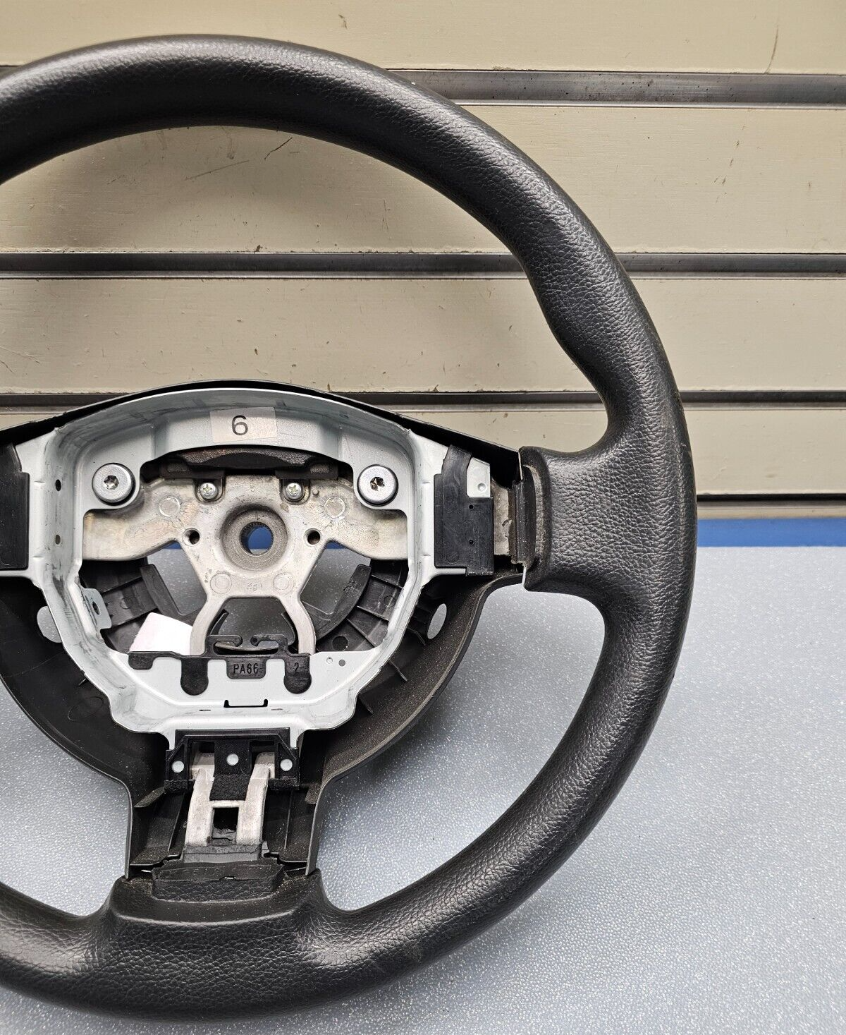 🔥2008-2015 NISSAN ROGUE LEFT DRIVER STEERING  WHEEL ASSEMBLY LEATHER BLACK OEM