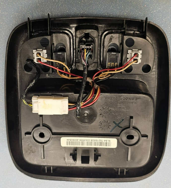 09-11 Mercury Mariner Overhead Roof Console w/Sunroof OEM BLACK