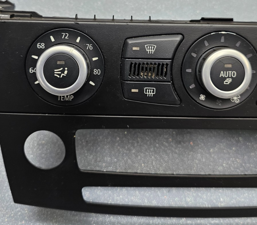 🔥04-10 BMW E60 AC HEATER CLIMATE TEMPERATURE CONTROL TRIM PANEL OEM
