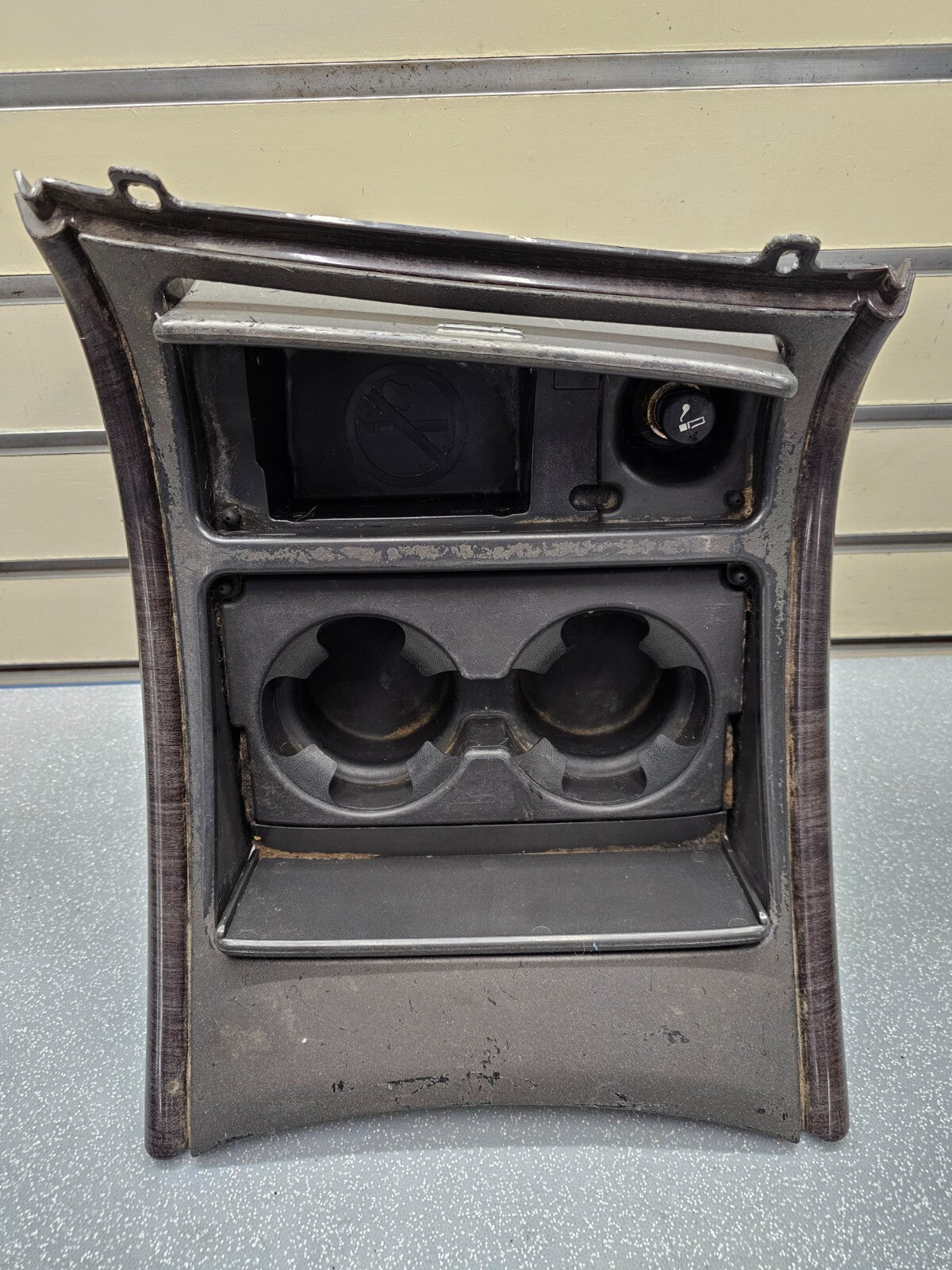 🔥99-02 CHEVY GMC Center Console Dash Trim Panel Ashtray Cup Drink Holder GRAY