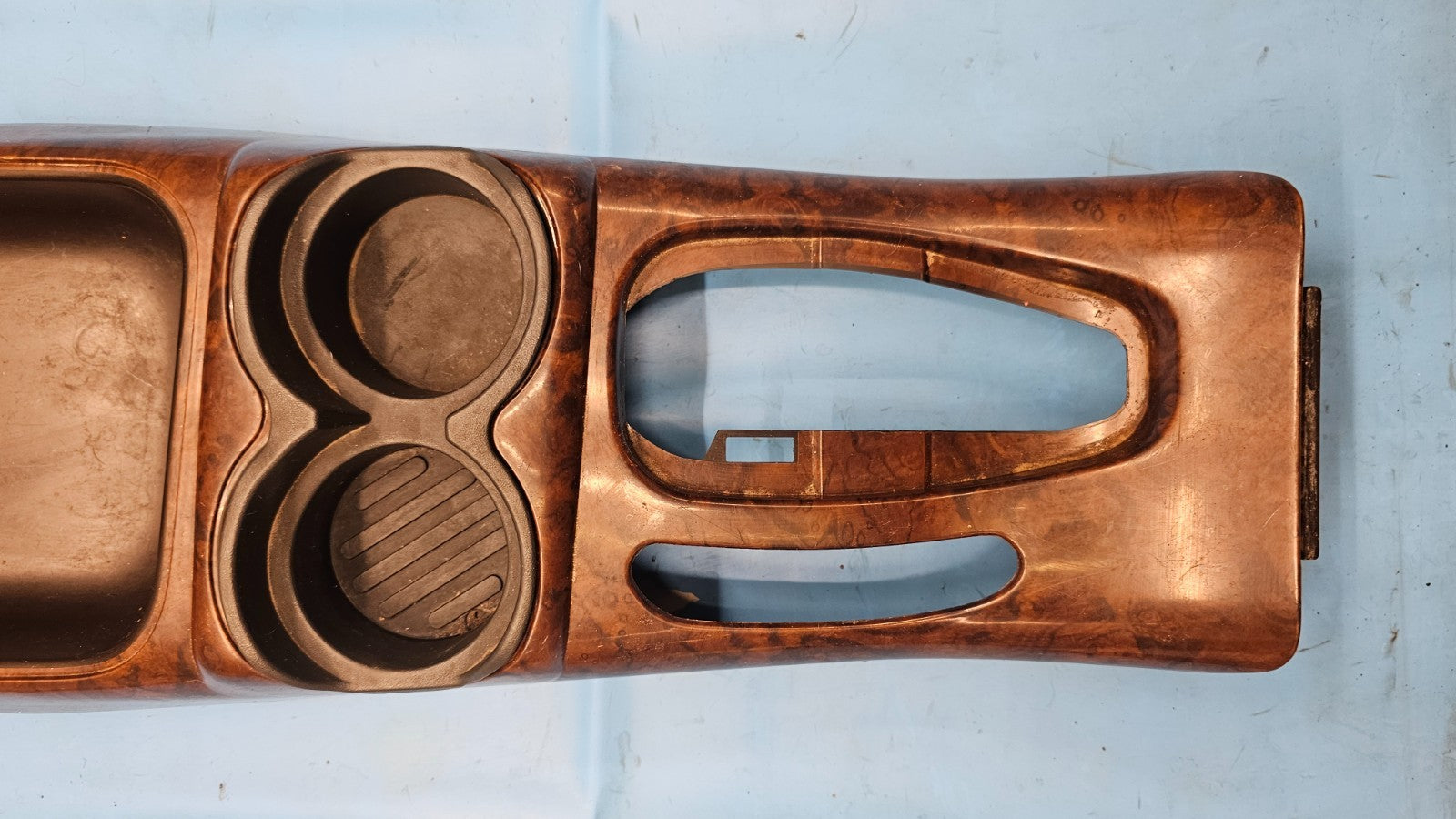 🔥98-04 Blazer S10 Jimmy Center Console Cup Holder TRIM SHIFTER SHIFT BEZEL Wood