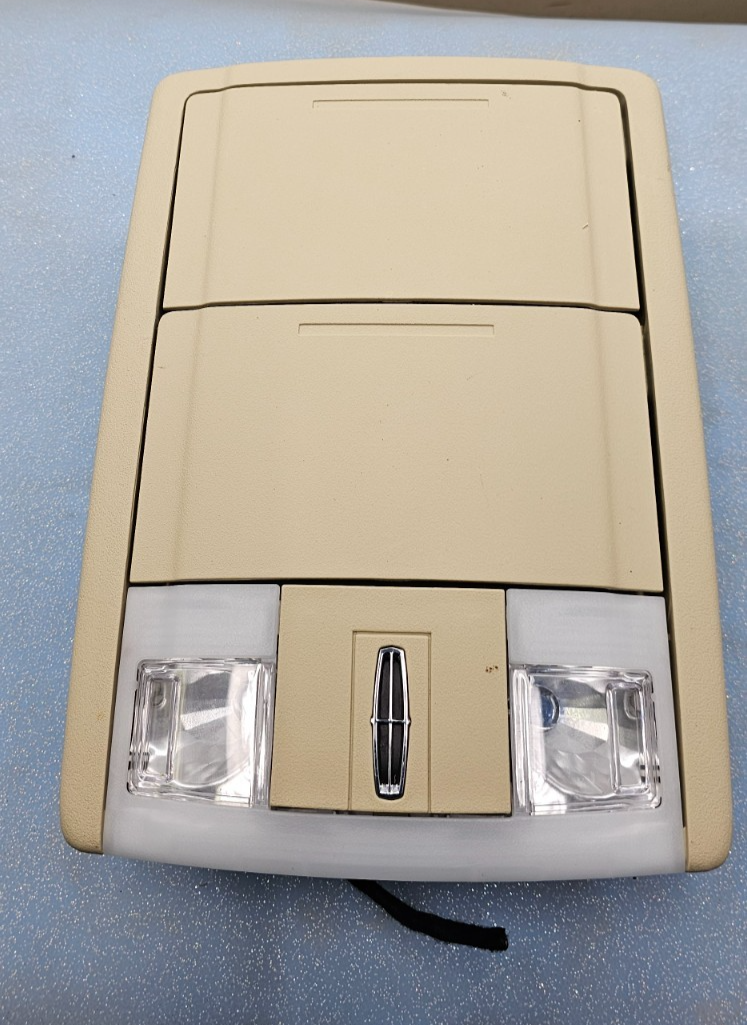 🔥09-14 Ford F150 Expedition Overhead Console Dome Map Light Storage TAN OEM